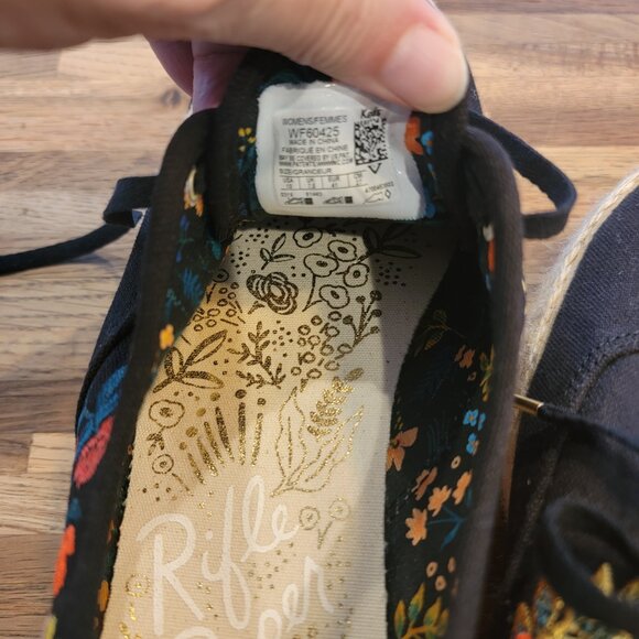 Keds x Rifle Paper Co. Triple Kick Wildwood Sneaker Black Floral - Picture 11 of 12